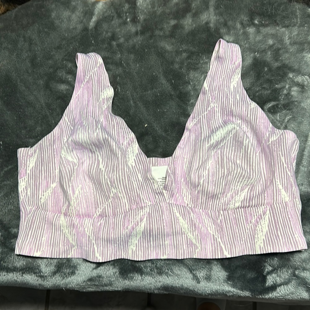 Auden bralette. Pretty purple design. New!